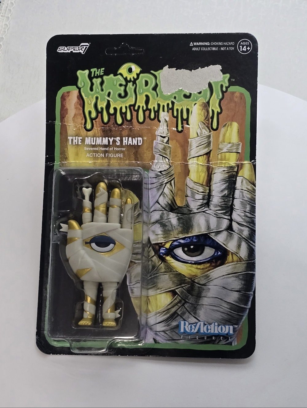 Super7 ReAction Figure The Mummy’s Hand - The Weirdest (Damaged Card)